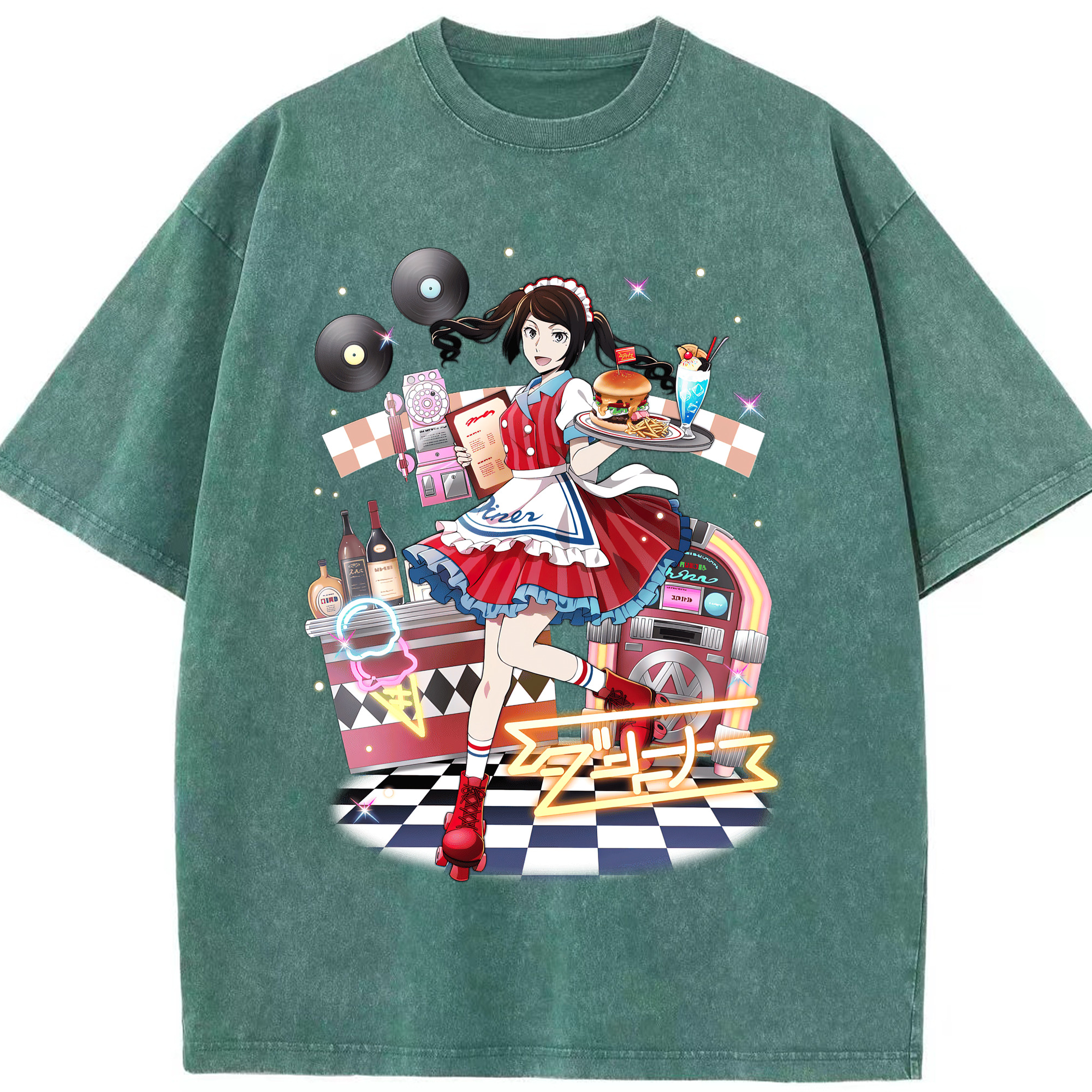 （画像用） 文豪ストレイドッグス Bungo Stray Dogs 綿100% ヴィンテージ風 半袖Tシャツ（フロントプリント）